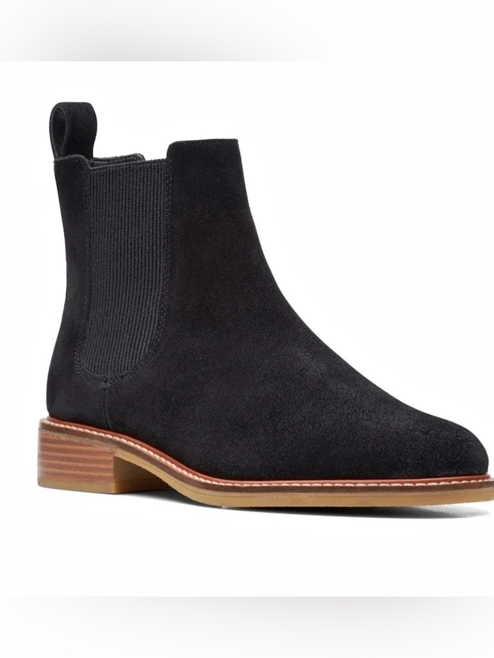 Clarks Black Chelsea Ankle Boots